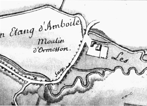 Plan du moulin d'Amboile